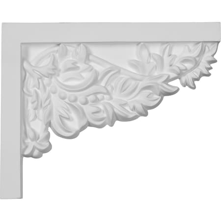 Ekena Millwork 9"W  x 7 1/4"H x  3/4"P Attica Small Stair Bracket, Right SB09X07AT-R